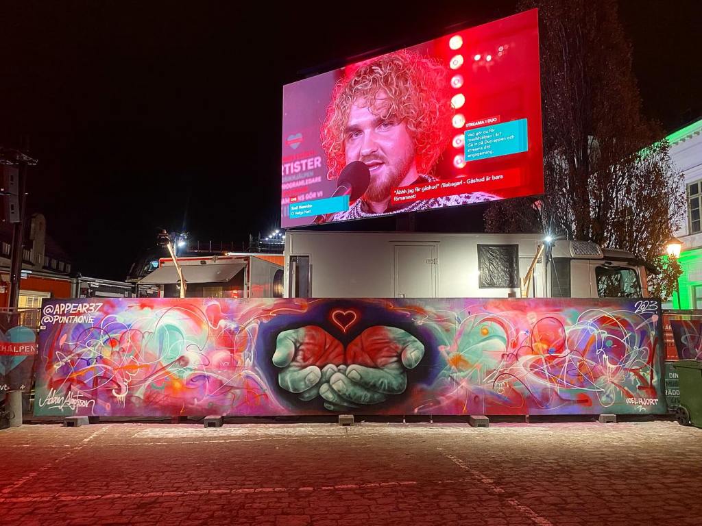 Graffiti på Musikhjälpen&nbsp;2023